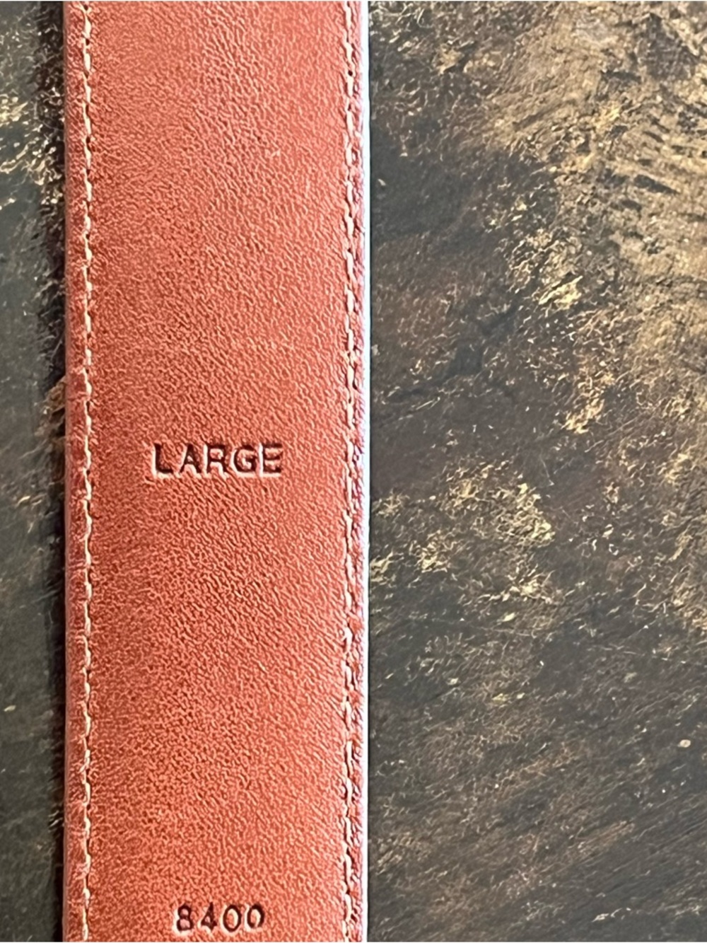 Coach Brown Leather Belt with Brass Hardware - Picture 5 of 8